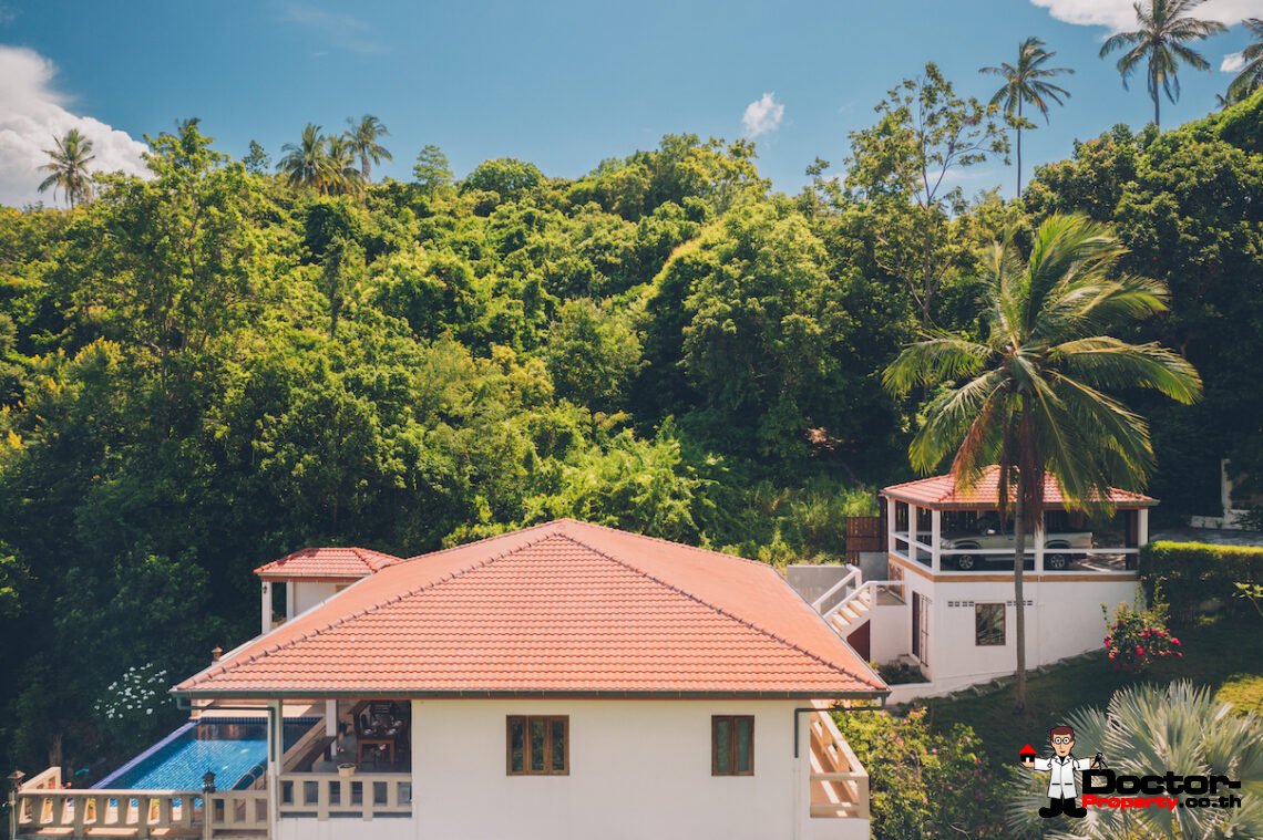 4 Bed Pool Villa with Sea View – Taling Ngam, Koh Samui – For Sale